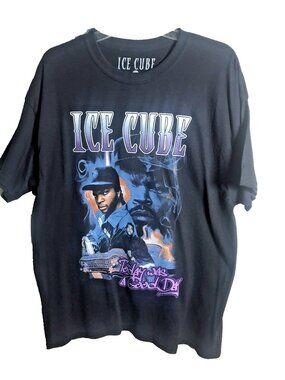 NOS Ice Cube Adult Today Was A Good Day Shirt Size XL  Black Short Sleeve.   C